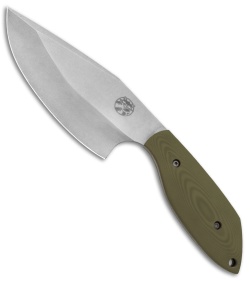 Aaron Frederick / Trash Panda Knives Panda-1 Fixed Blade Knife Green G-10