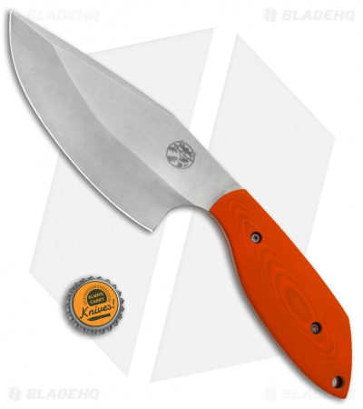 Aaron Frederick / Trash Panda Knives Panda-1 Fixed Blade Knife Orange G-10