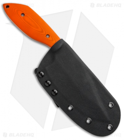 Aaron Frederick / Trash Panda Knives Panda-1 Fixed Blade Knife Orange G-10