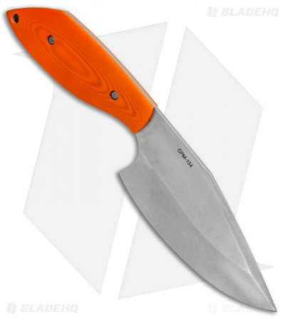 Aaron Frederick / Trash Panda Knives Panda-1 Fixed Blade Knife Orange G-10