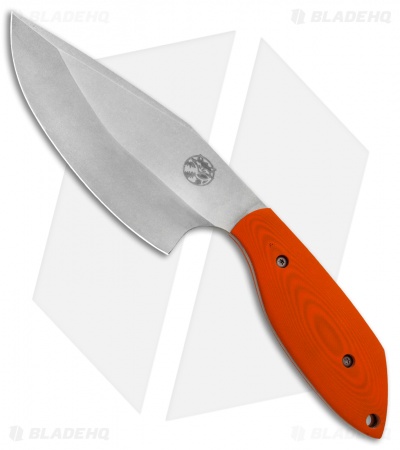 Aaron Frederick / Trash Panda Knives Panda-1 Fixed Blade Knife Orange G-10