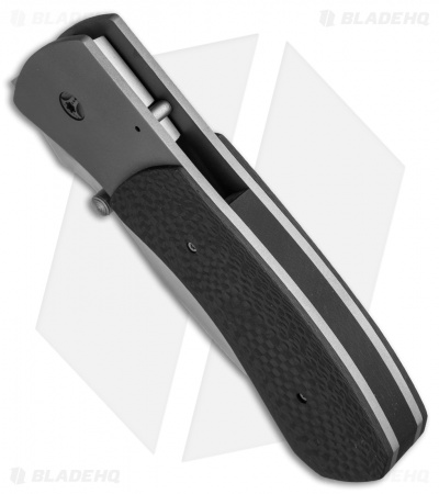 Aaron Frederick Custom Large Spearpoint Frame Lock Knife CF (3.75" Satin)