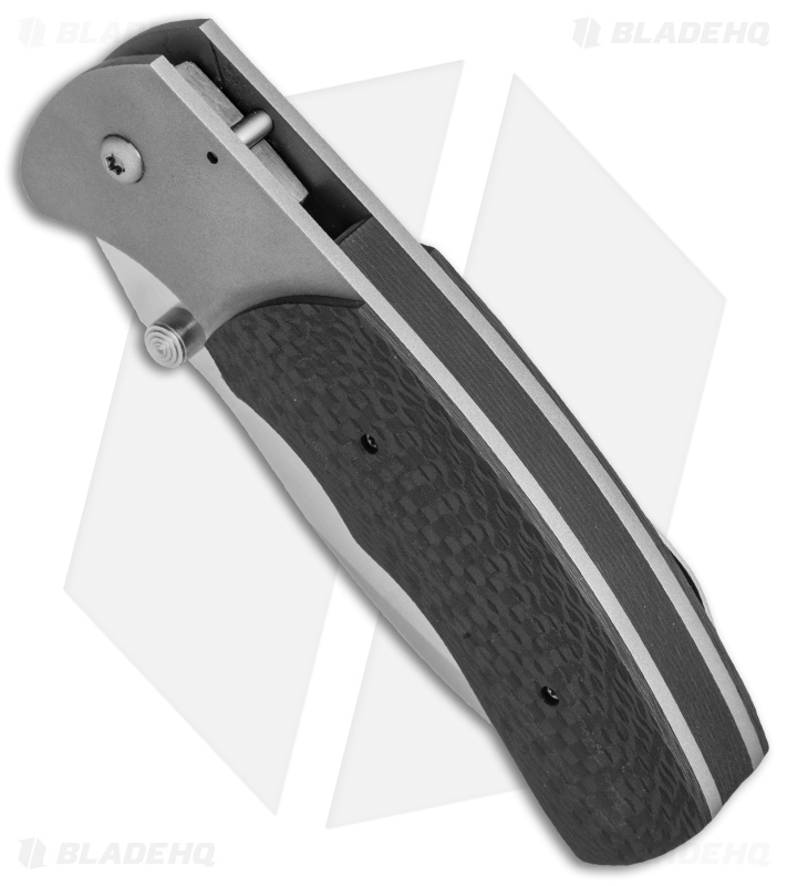 Aaron Frederick Custom Medium Tanto Frame Lock Knife Carbon Fiber (3.50" Satin)