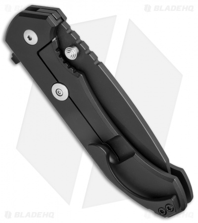 Aegis Knife Works Hoplite Midtech Flipper Black Ti (3.5" Black Cerakote) 