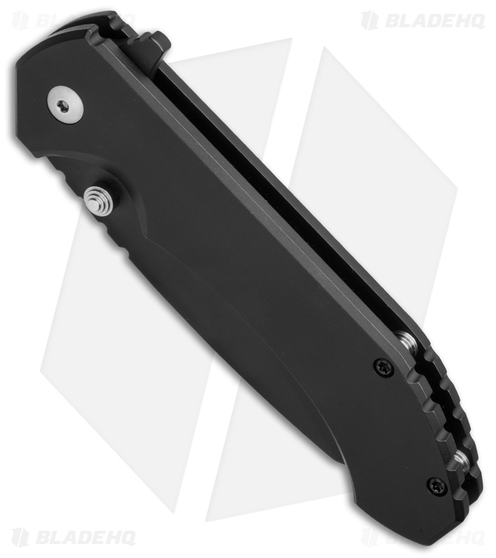 Aegis Knife Works Hoplite Midtech Flipper Black Ti (3.5" Black Cerakote) 