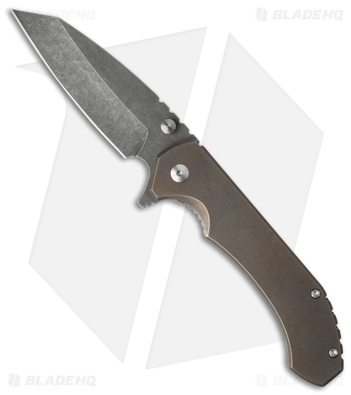 Aegis Knife Works Hoplite Midtech Flipper Bronze Ano (3.5" Black SW
