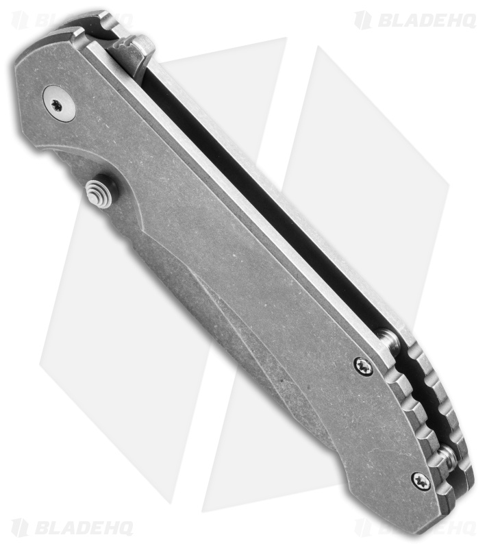Aegis Knife Works Hoplite Midtech Flipper Titanium (3.5" Stonewash) 