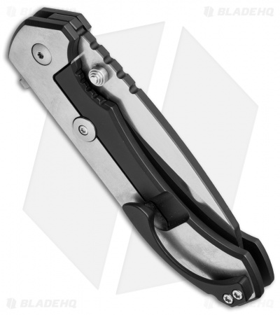 Aegis Knife Works Hoplite Midtech Flipper Ti (Bi-Tone Graphite Black & Satin) 