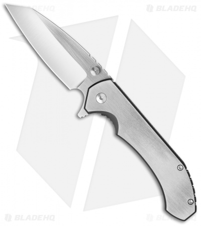 Aegis Knife Works Hoplite Midtech Flipper Ti (Bi-Tone Graphite Black & Satin) 