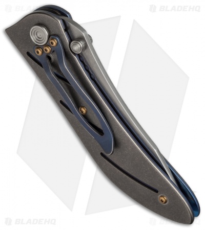 Allen Elishewitz Custom Titanium Liner Lock Knife (3.6" Satin)