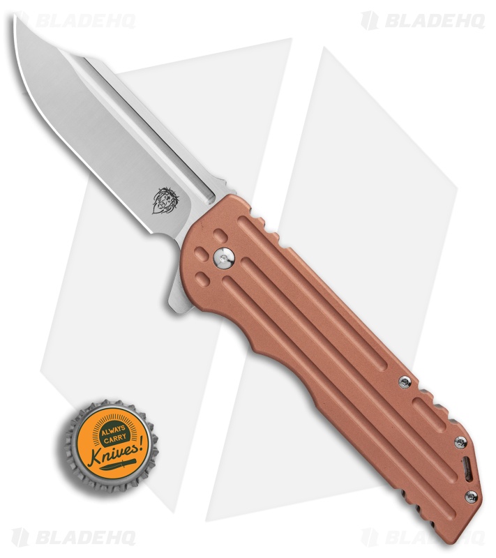 Alphahunter Tactical Copper Head War Bowie Copper/Ti (3.8" Satin)