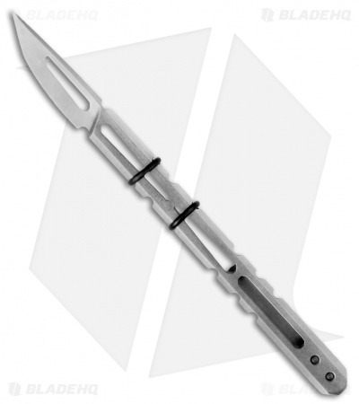 Amsler Knives Hurricane Razor 2.0 Fixed Blade Knife (1.375" Stonewash)