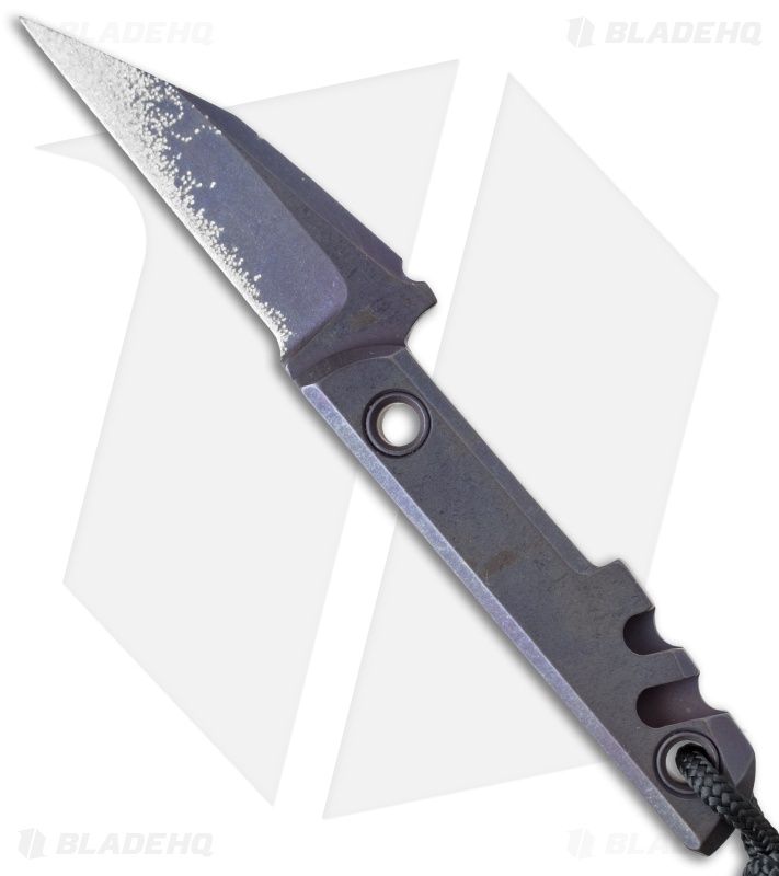 Amsler Knives Mini Slik Pikal Knife Titanium (2" Dark Blue)