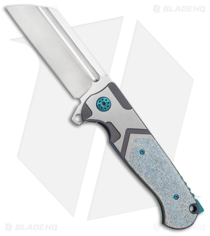 Andre de Villiers Classic Butcher Flipper Knife Holographic (4" Satin) AdV