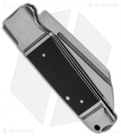 Andre de Villiers Pocket Butcher Slip Joint Knife Black G-10 (2.9" Satin) AdV