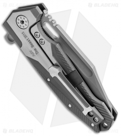 Andre de Villiers Mid-Tech Beast Flipper Knife (3.75" Bead Blast Hamon) AdV