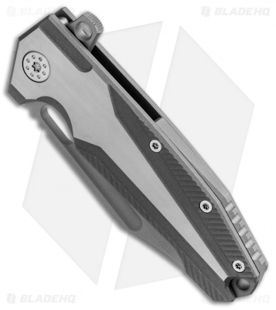 Andre de Villiers Mid-Tech Beast Flipper Knife (3.75" Bead Blast Hamon) AdV