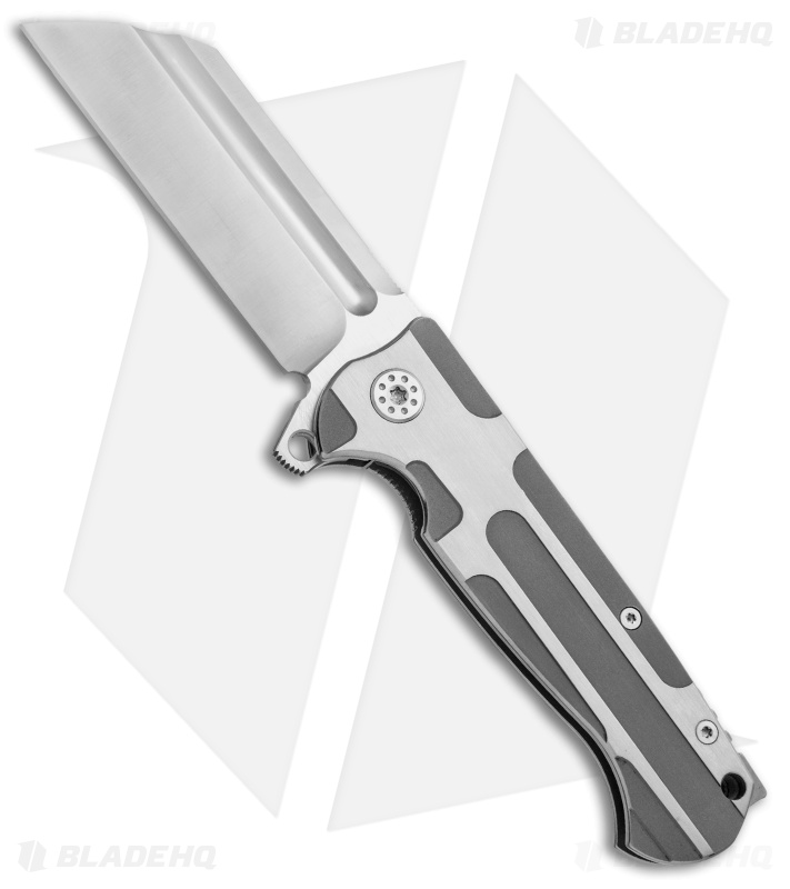 Andre de Villiers Classic Butcher Flipper Knife Two-Tone Milled (4" Satin) AdV
