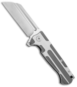 Andre de Villiers Classic Butcher Flipper Knife Two-Tone Milled (4" Satin) AdV 