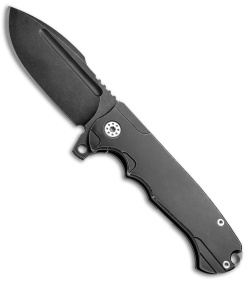 Andre De Villiers Harpoon F17 Knife Black Ti (3.875" Black) AdV