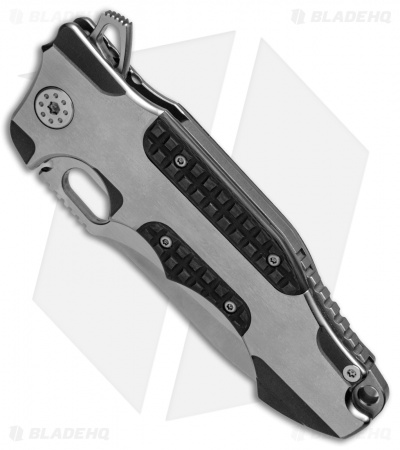 Andre de Villiers Hummer Flipper Knife Titanium/Carbon Fiber (4.25" Satin)