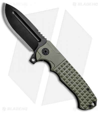 Andre de Villiers Pathfinder Gen. 2 Knife OD Green Cerakote (3.75" Black) AdV