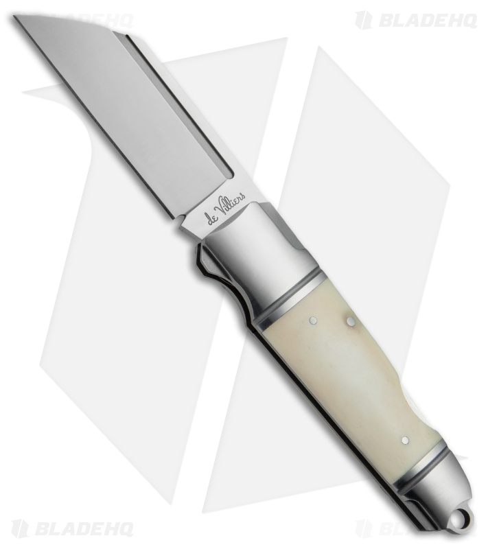 Andre de Villiers Pocket Butcher Lockback Knife Bone (3.1" Satin) AdV