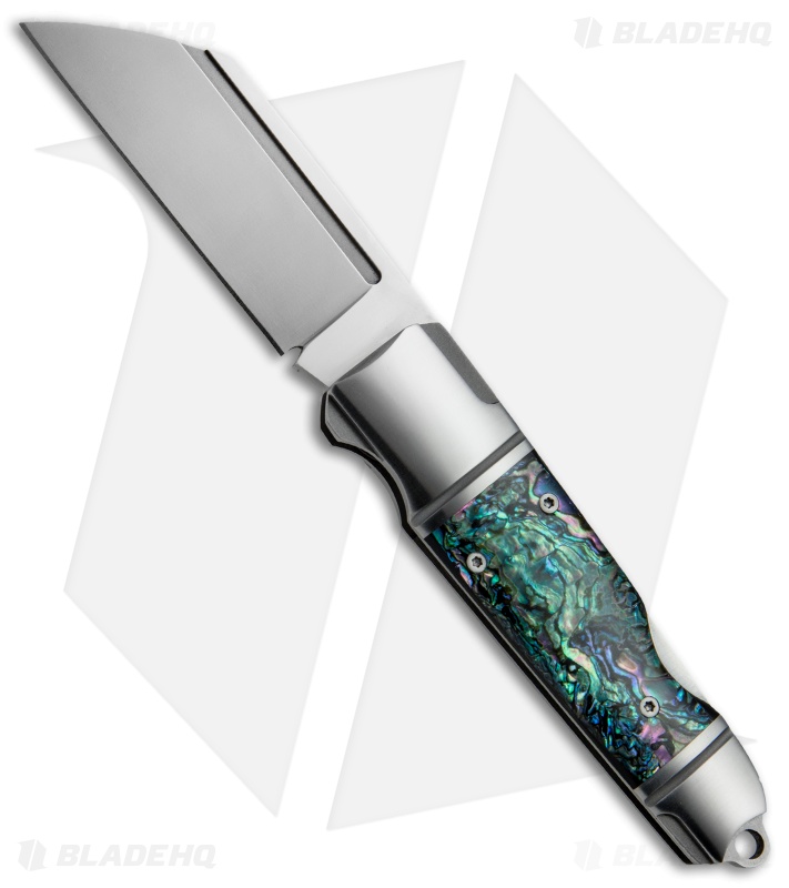 Andre de Villiers Custom Pocket Butcher Lockback Knife Abalone (3.1" Satin) AdV