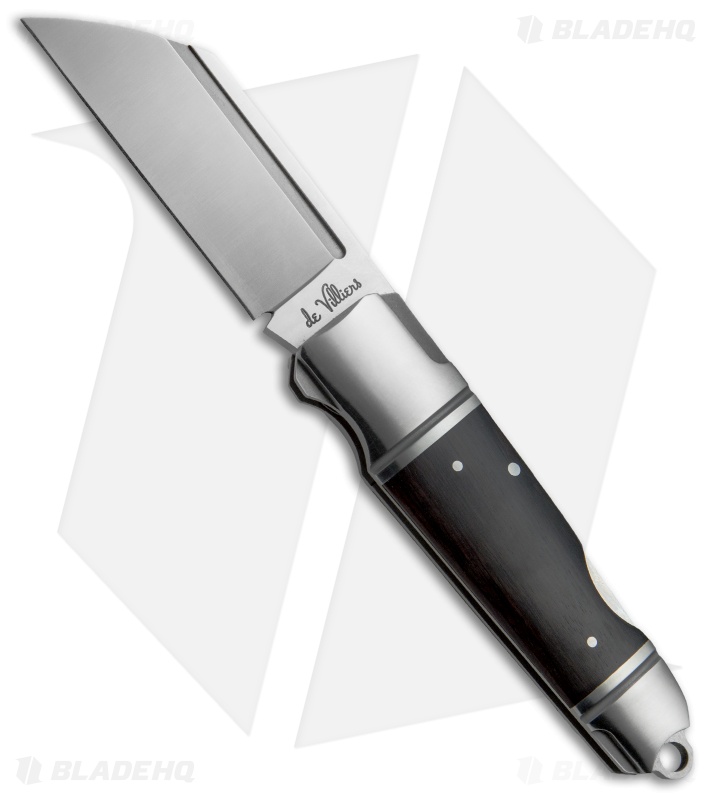 Andre de Villiers Pocket Butcher Lockback Knife Ebony (3.1" Satin) AdV