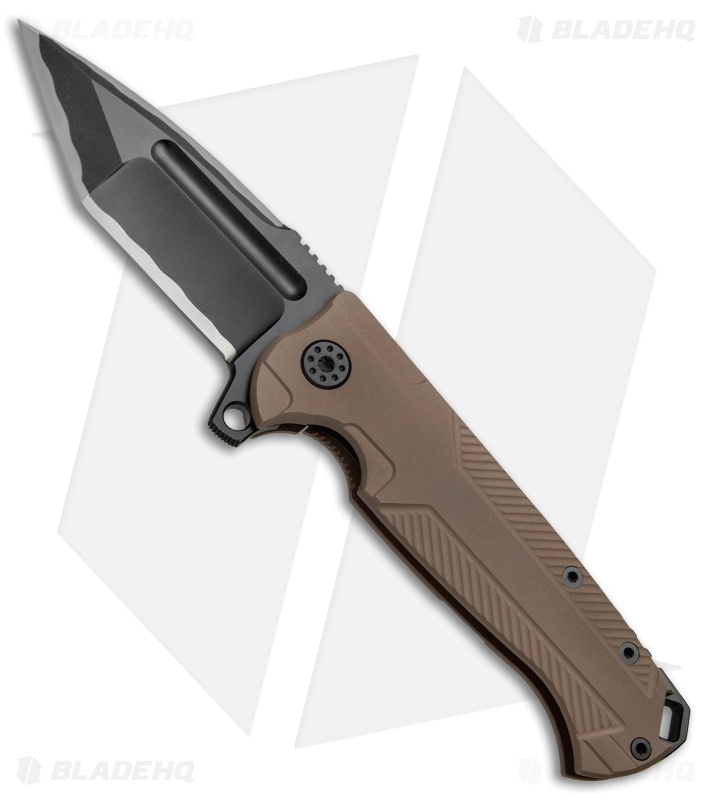 Andre de Villiers Ronin Flipper Knife FDE Cerakote (3.875" Black Hamon) AdV