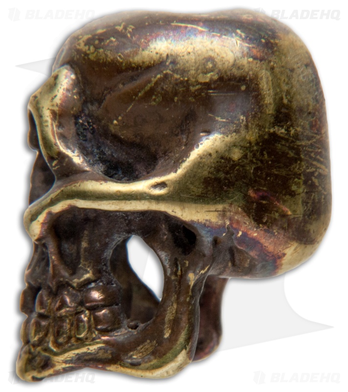 Andre de Villiers AdV Large Skull Bead - Brass