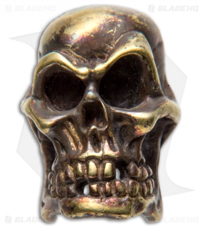 Andre de Villiers AdV Large Skull Bead - Brass