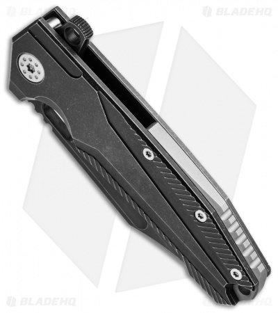 Andre de Villiers Mid-Tech Beast Flipper Knife Distress (3.75" Black SW) AdV