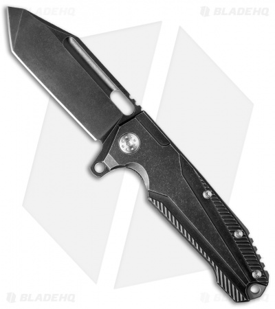 Andre de Villiers Mid-Tech Beast Flipper Knife Distress (3.75" Black SW) AdV