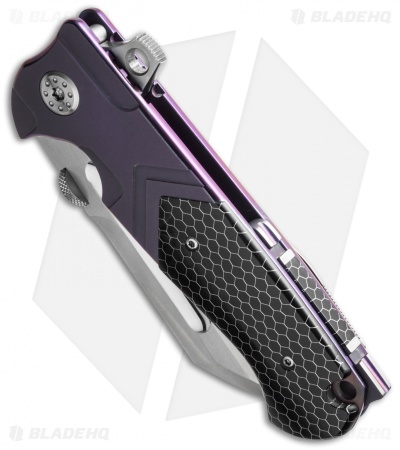 Andre de Villiers Custom Butcher V2 Knife Purple/C-Tek (3.75" Polish) AdV