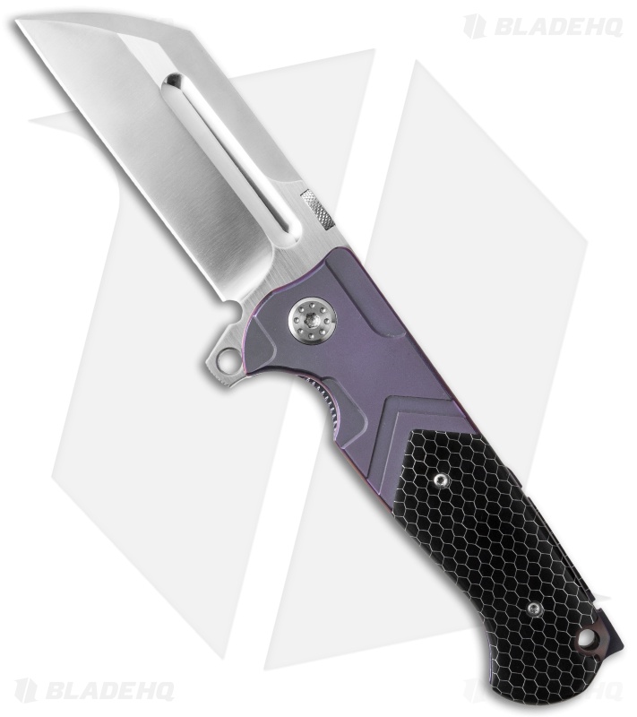 Andre de Villiers Custom Butcher V2 Knife Purple/C-Tek (3.75" Polish) AdV