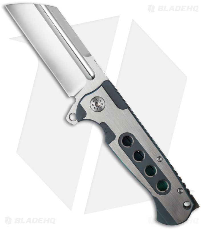 Andre de Villiers Mid-Tech Butcher V1 Frame Lock Knife Green (3.75" Satin) AdV