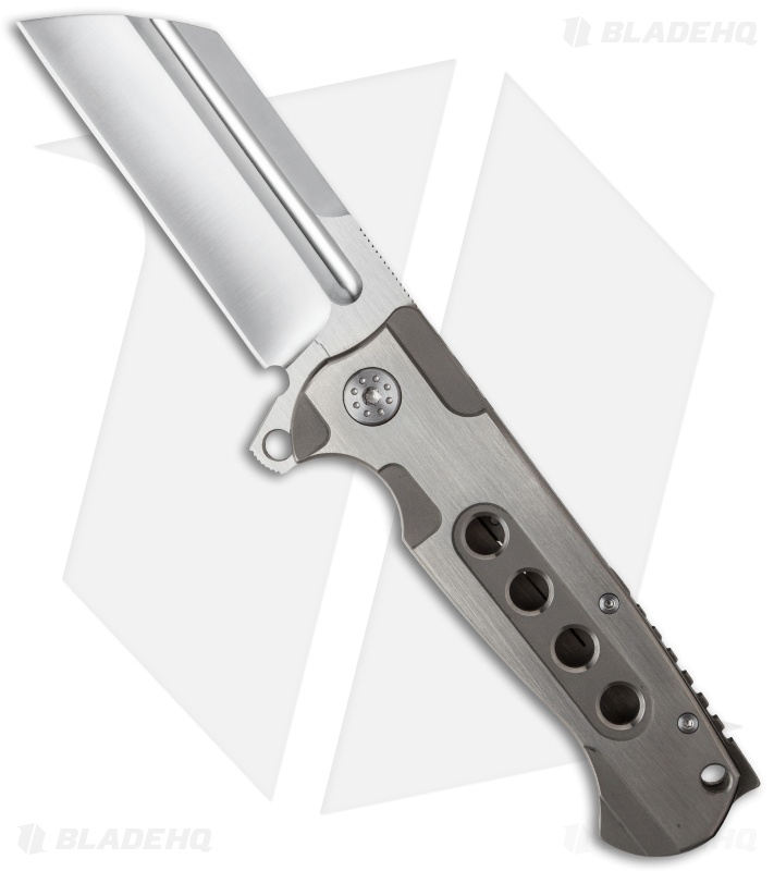 Andre de Villiers Mid-Tech Butcher V1 Frame Lock Knife Brushed (3.75" Satin) AdV