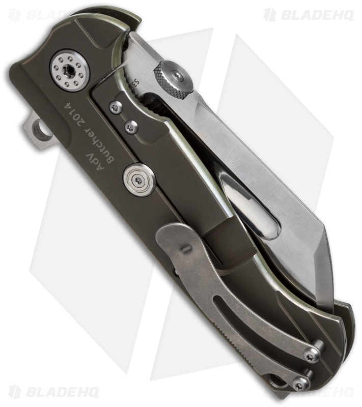Andre de Villiers Mid-Tech Butcher V2 Frame Lock Knife Ano (3.75" Satin) AdV
