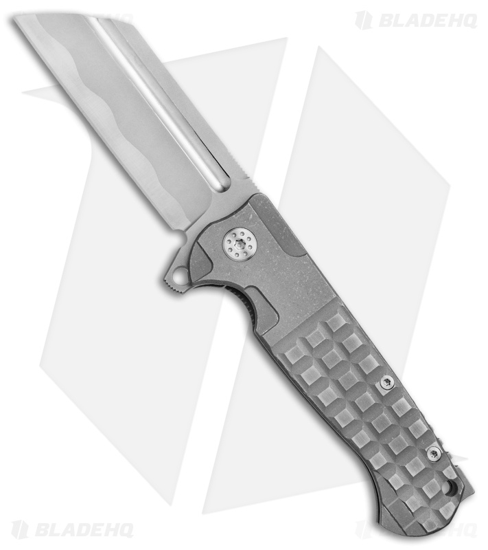Andre de Villiers Classic Butcher Flipper Knife BB Knurled (4" Two-Tone) AdV