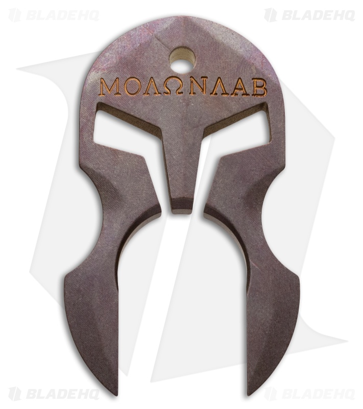 Andre de Villiers AdV Tactical Spartan Knuck - Purple Finished Ti - Blade HQ
