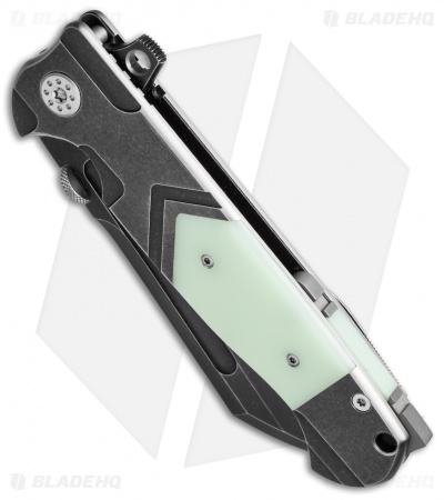 Andre de Villiers Custom Mega Butcher Knife Distress/Glow (4.5" Black SW) AdV
