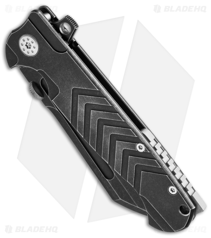 Andre de Villiers Mid-Tech Mega Butcher V2 Knife Distress (4.5" Black SW) AdV