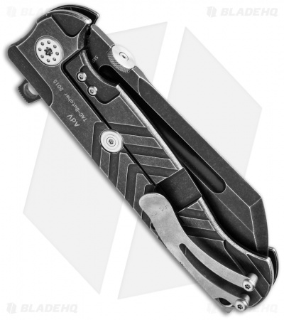 Andre de Villiers Mid-Tech Mega Butcher V2 Knife Distress (4.5" Black SW) AdV