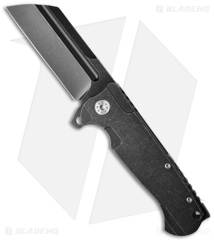 Andre de Villiers Mid-Tech Butcher Frame Lock Knife Smokewash (3.75") AdV