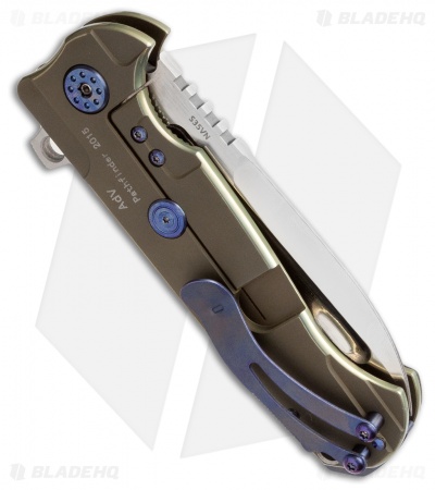 Andre de Villiers Custom Pathfinder Flipper Carbon Fiber/Olive (3.75" Satin) AdV