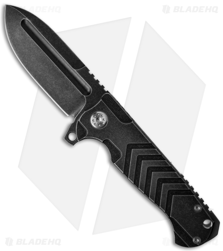 Andre de Villiers Mid-Tech Pathfinder Knife Milled (3.75" Black) AdV