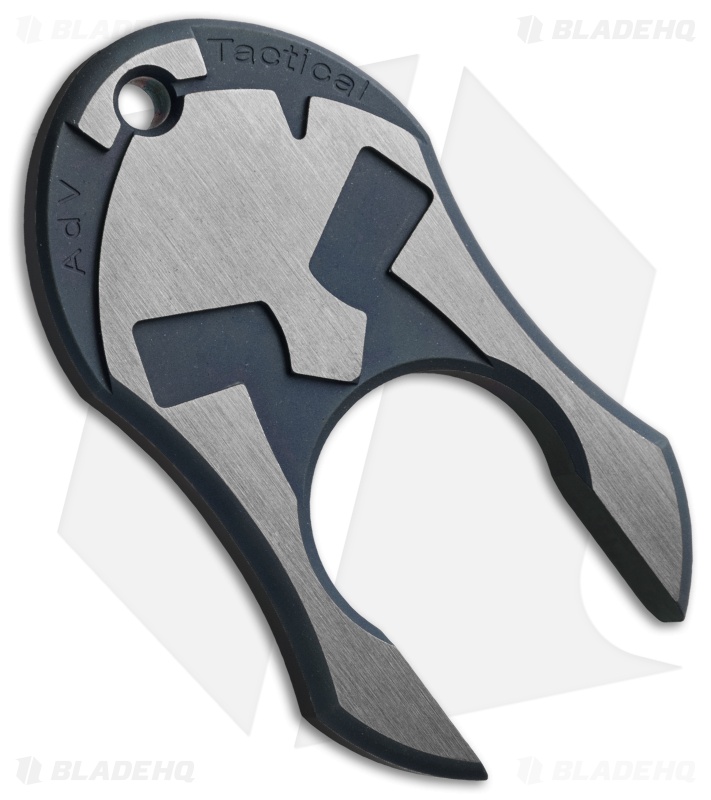 Andre de Villiers AdV Tactical Spartan Pocket Knuck V2 - Blue/Satin Titanium