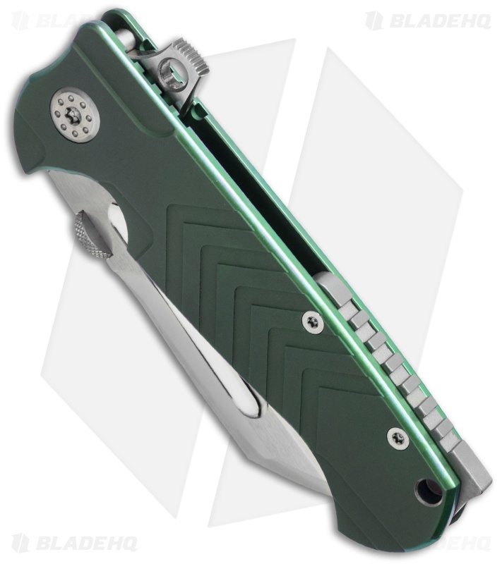 Andre de Villiers Mid-Tech Butcher V2 Knife Green (3.75" Satin) AdV