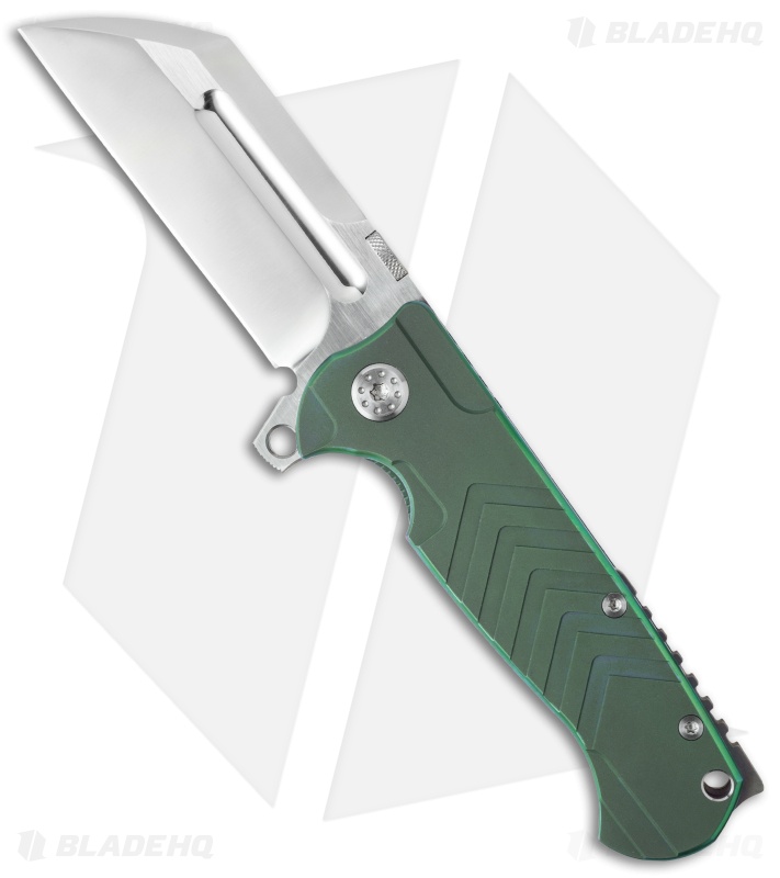 Andre de Villiers Mid-Tech Butcher V2 Knife Green (3.75" Satin) AdV